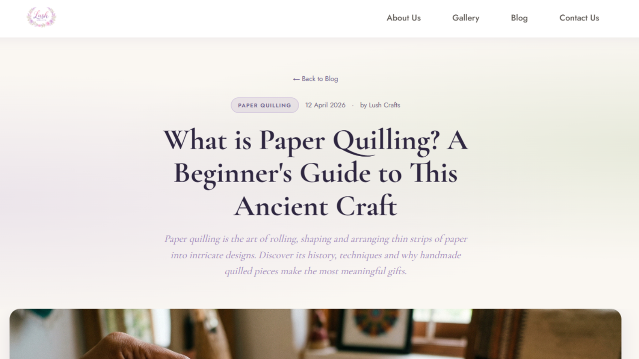 LushCrafts Website Development